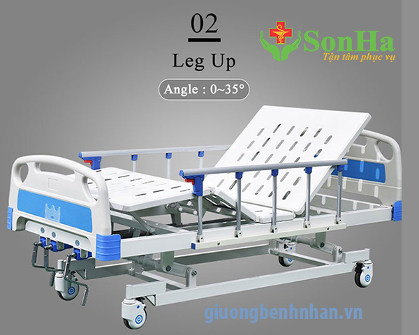 tay quay nâng chân Giường Bệnh Nhân 3 Tay Quay NKM-B03
